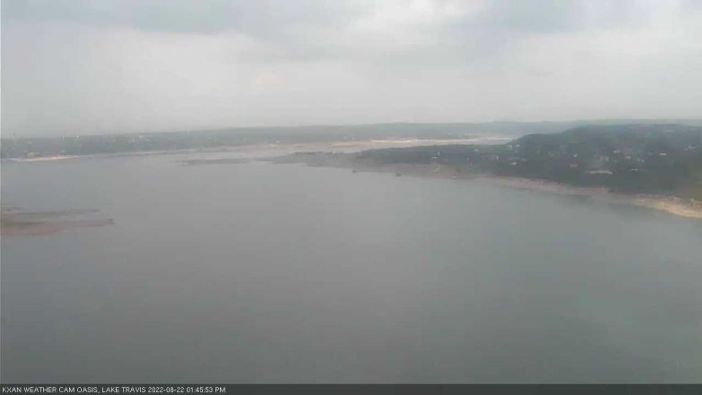 Lake Travis webcam, August 22, 2022 1:45 PM CT