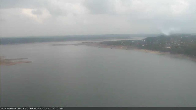Lake Travis webcam, August 22, 2022 2:25 PM CT