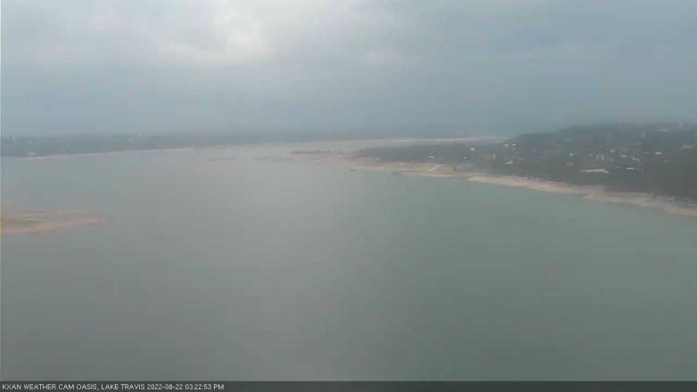 Lake Travis webcam, August 22, 2022 3:25 PM CT