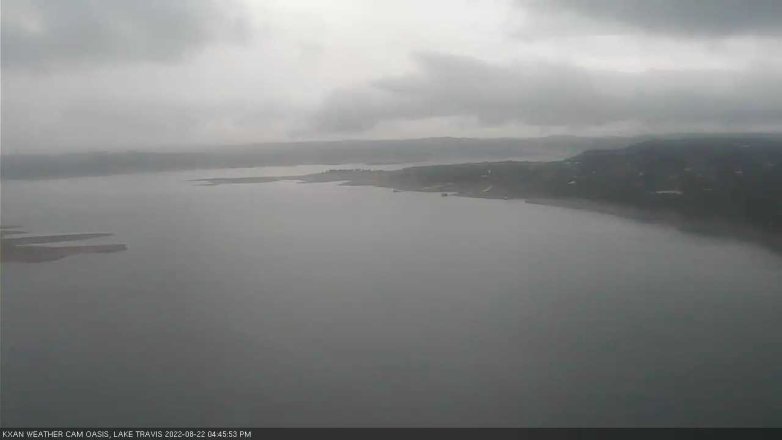 Lake Travis webcam, August 22, 2022 4:45 PM CT