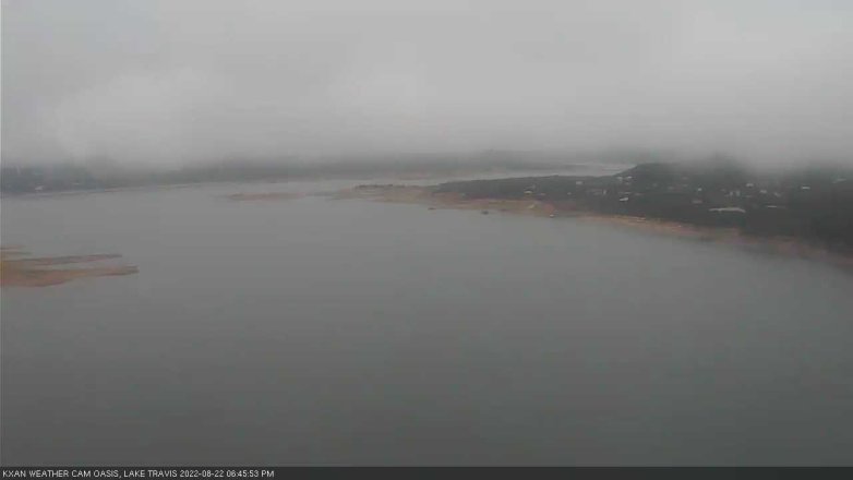 Lake Travis webcam, August 22, 2022 6:45 PM CT