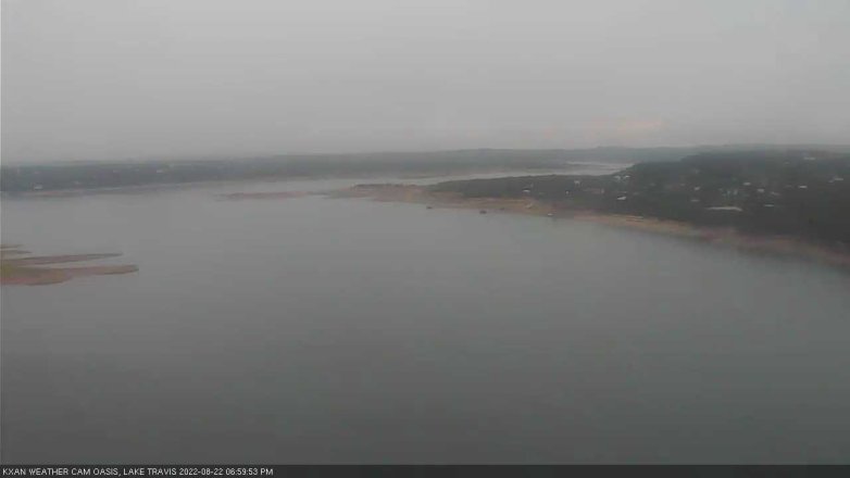 Lake Travis webcam, August 22, 2022 7:00 PM CT