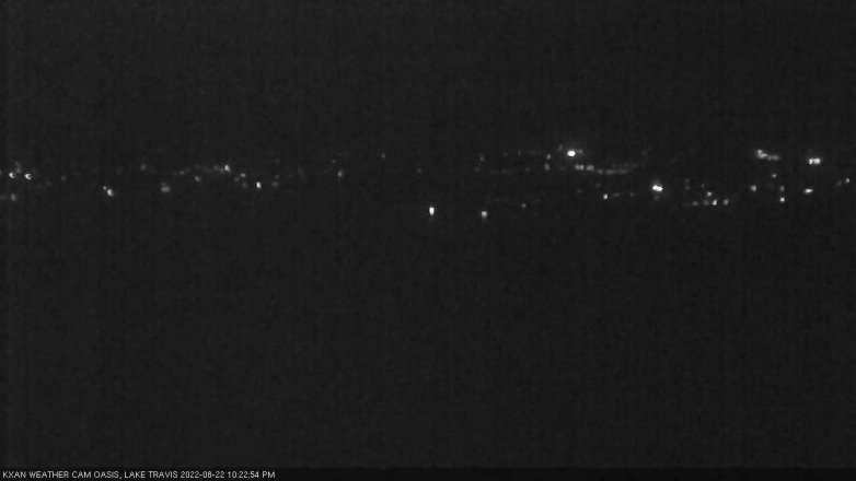 Lake Travis webcam, August 22, 2022 10:25 PM CT