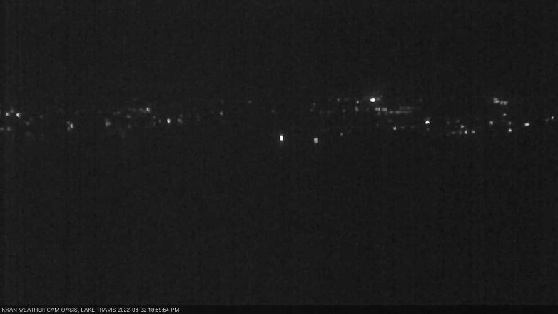 Lake Travis webcam, August 22, 2022 11:00 PM CT