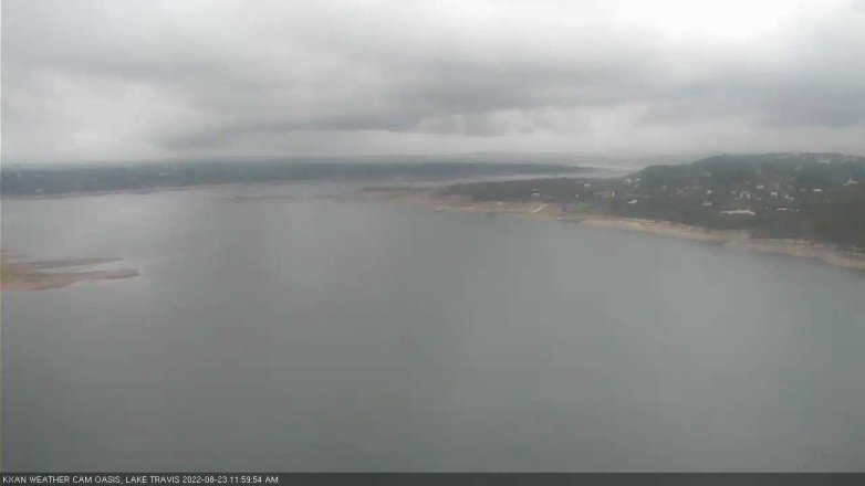 Lake Travis webcam, August 23, 2022 12:00 PM CT
