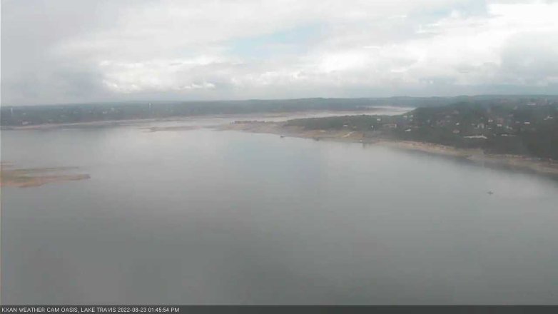 Lake Travis webcam, August 23, 2022 1:45 PM CT