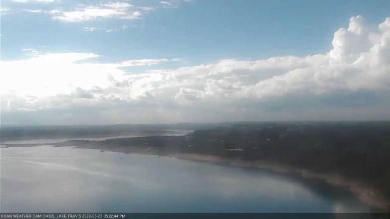 Lake Travis webcam, August 23, 2022 5:25 PM CT
