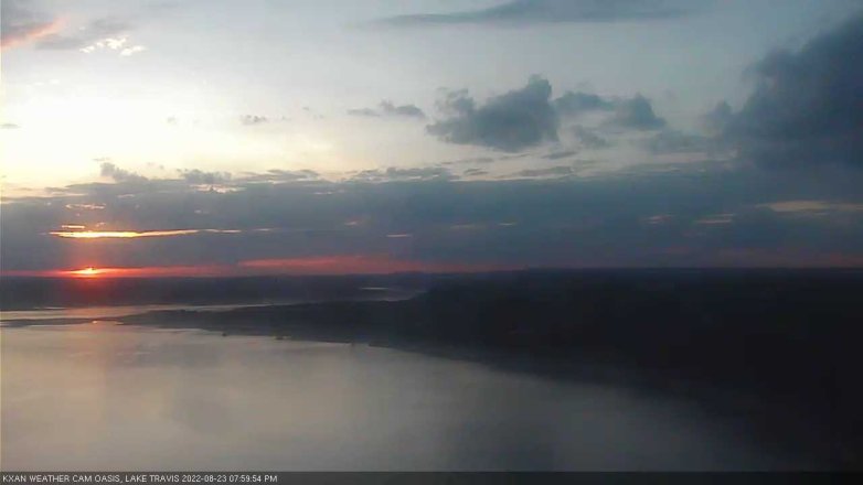Lake Travis webcam, August 23, 2022 8:00 PM CT