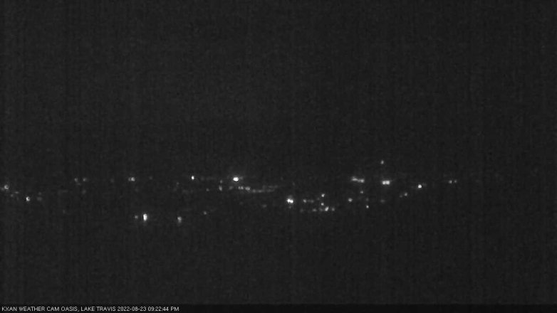 Lake Travis webcam, August 23, 2022 9:25 PM CT