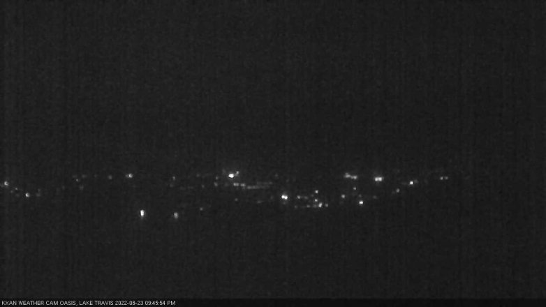 Lake Travis webcam, August 23, 2022 9:45 PM CT