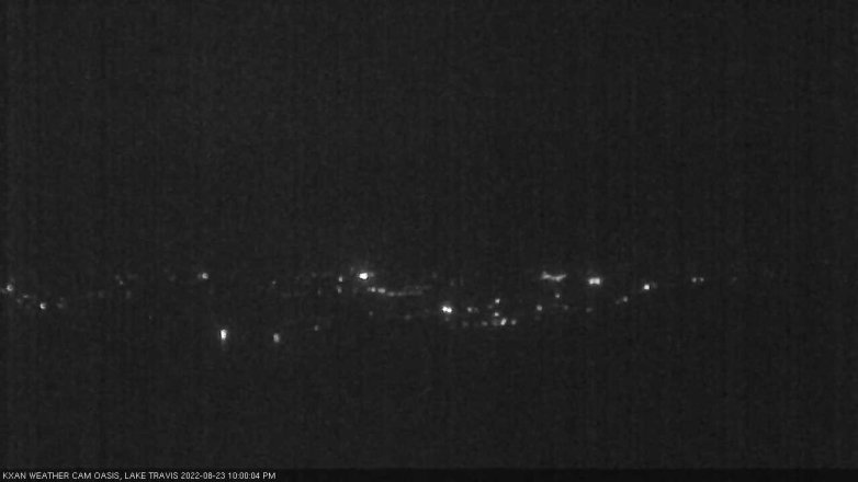Lake Travis webcam, August 23, 2022 10:00 PM CT