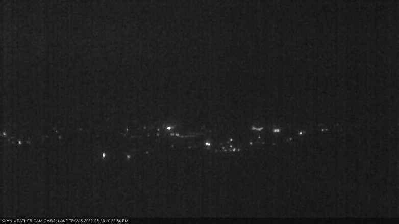 Lake Travis webcam, August 23, 2022 10:25 PM CT