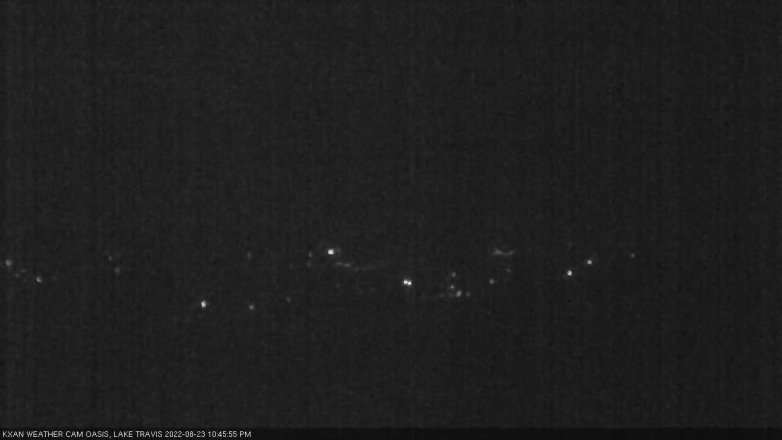 Lake Travis webcam, August 23, 2022 10:45 PM CT