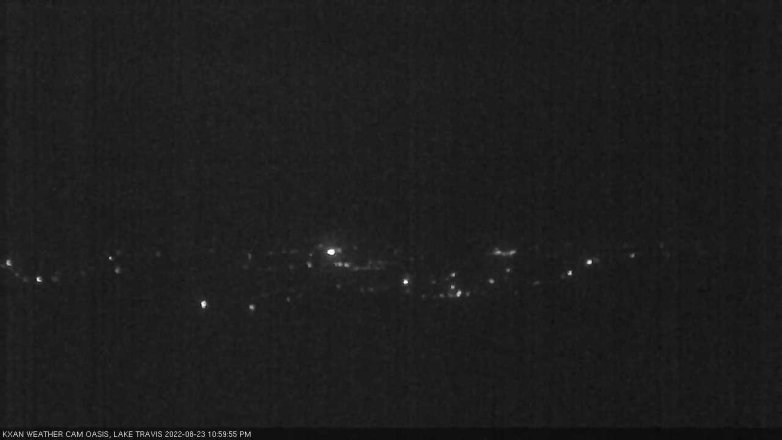Lake Travis webcam, August 23, 2022 11:00 PM CT