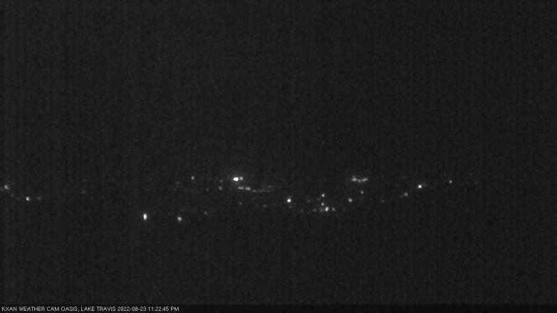 Lake Travis webcam, August 23, 2022 11:25 PM CT