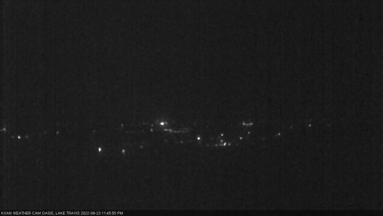 Lake Travis webcam, August 23, 2022 11:45 PM CT
