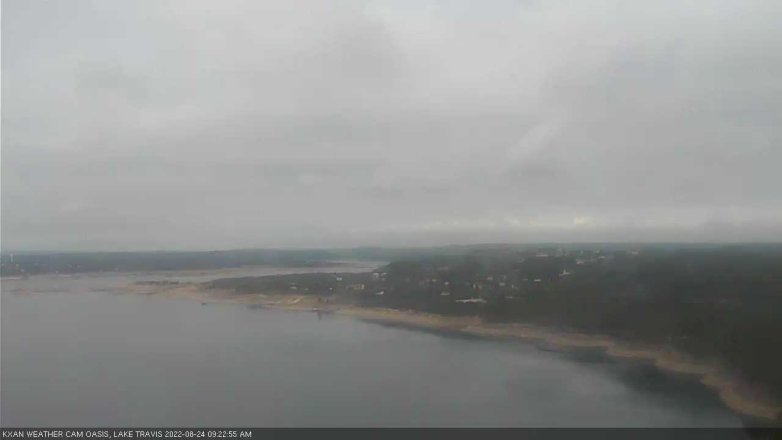 Lake Travis webcam, August 24, 2022 9:25 AM CT