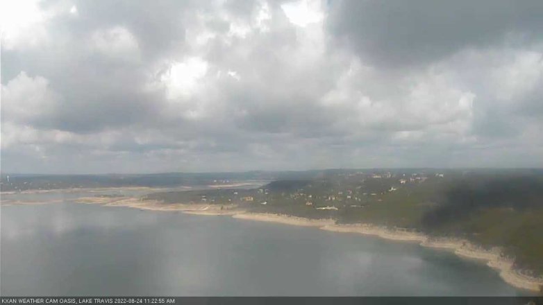 Lake Travis webcam, August 24, 2022 11:25 AM CT
