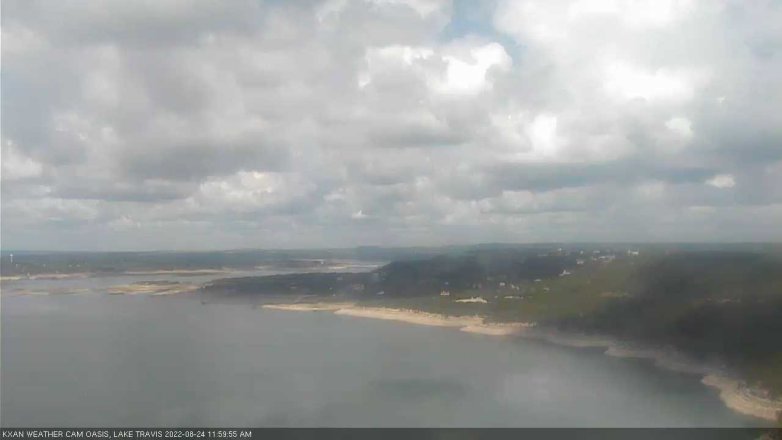 Lake Travis webcam, August 24, 2022 12:00 PM CT