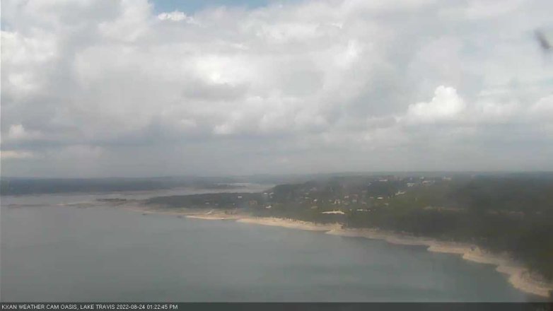Lake Travis webcam, August 24, 2022 1:25 PM CT