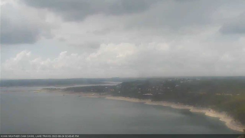 Lake Travis webcam, August 24, 2022 2:45 PM CT