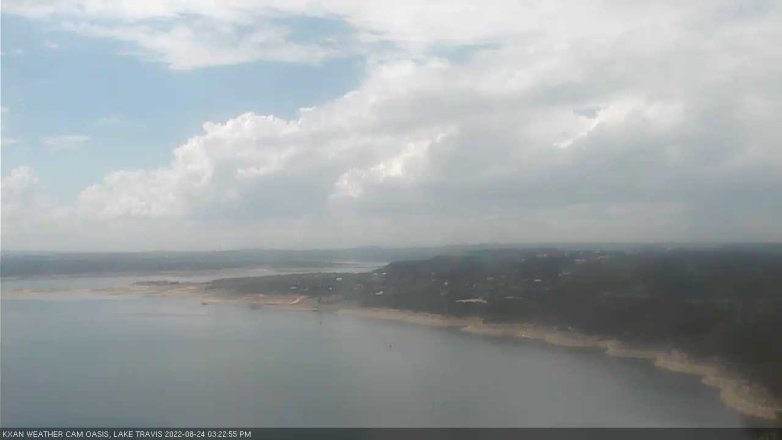 Lake Travis webcam, August 24, 2022 3:25 PM CT