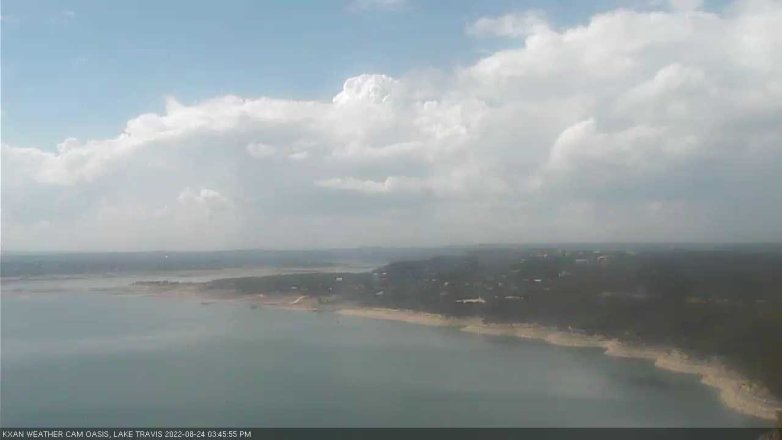 Lake Travis webcam, August 24, 2022 3:45 PM CT