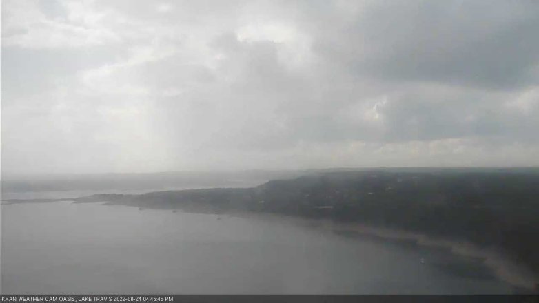 Lake Travis webcam, August 24, 2022 4:45 PM CT