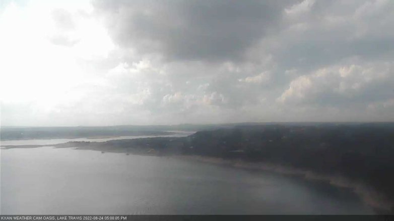 Lake Travis webcam, August 24, 2022 5:00 PM CT