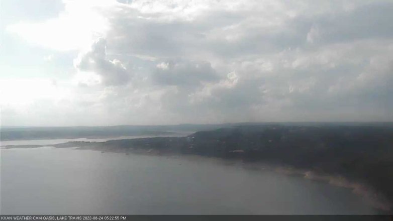 Lake Travis webcam, August 24, 2022 5:25 PM CT