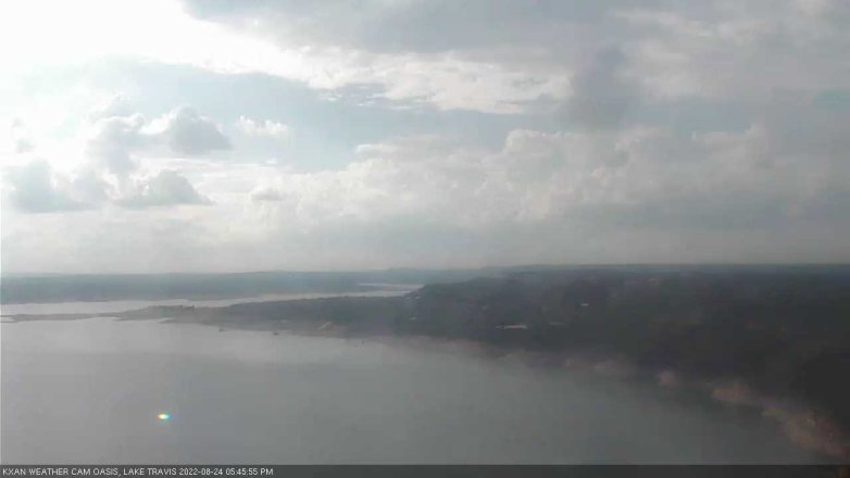 Lake Travis webcam, August 24, 2022 5:45 PM CT