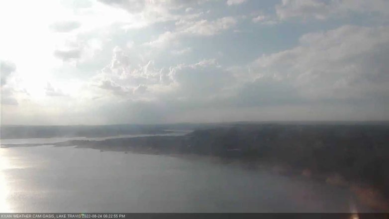 Lake Travis webcam, August 24, 2022 6:25 PM CT