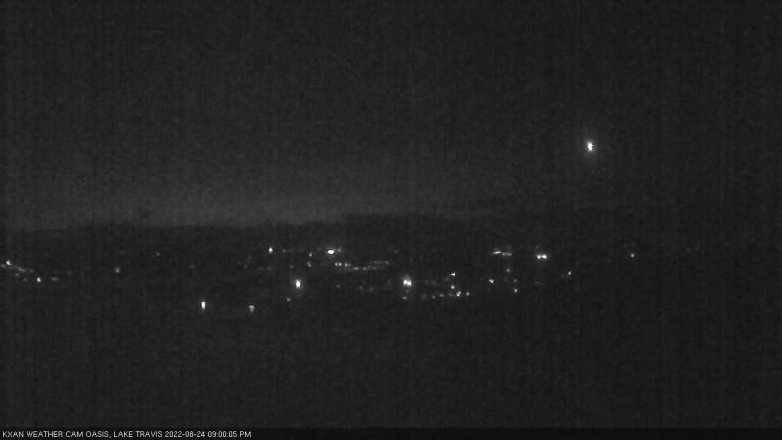 Lake Travis webcam, August 24, 2022 9:00 PM CT