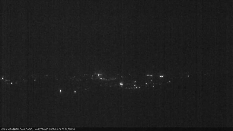 Lake Travis webcam, August 24, 2022 9:25 PM CT