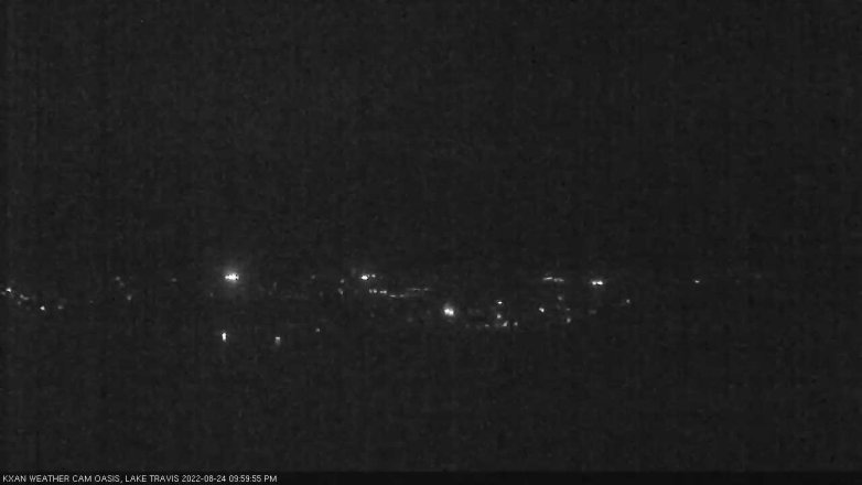 Lake Travis webcam, August 24, 2022 10:00 PM CT