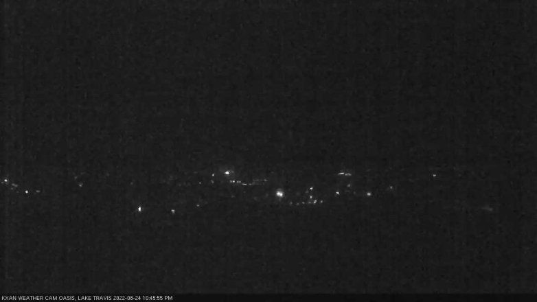 Lake Travis webcam, August 24, 2022 10:45 PM CT