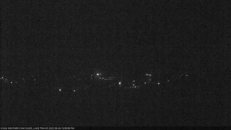 Lake Travis webcam, August 24, 2022 11:00 PM CT
