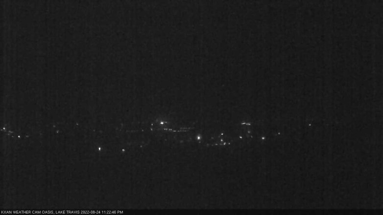 Lake Travis webcam, August 24, 2022 11:25 PM CT