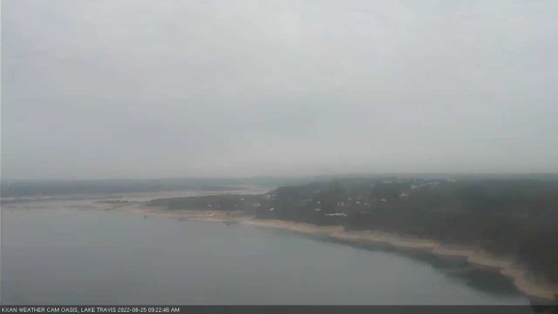 Lake Travis webcam, August 25, 2022 9:25 AM CT
