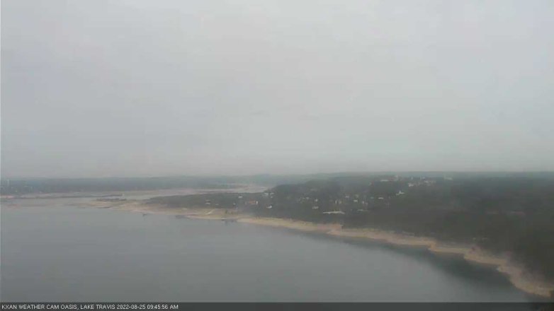 Lake Travis webcam, August 25, 2022 9:45 AM CT
