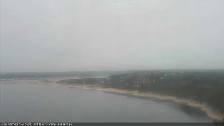Lake Travis webcam, August 25, 2022 10:00 AM CT