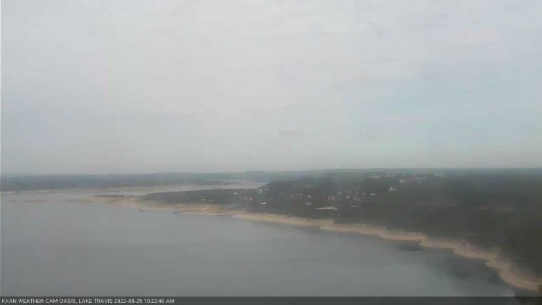 Lake Travis webcam, August 25, 2022 10:25 AM CT