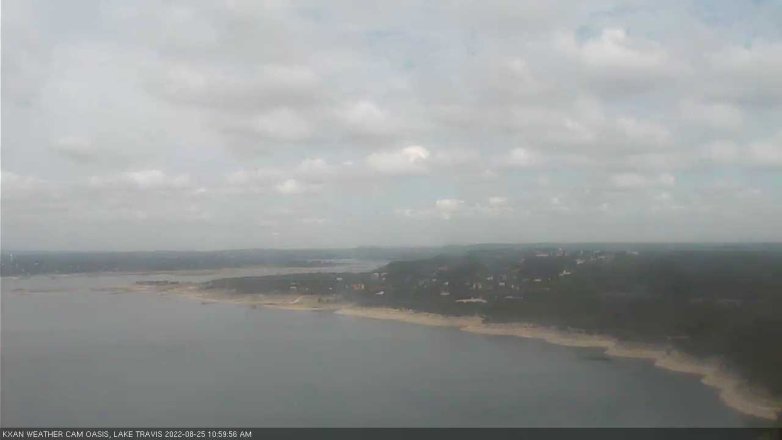Lake Travis webcam, August 25, 2022 11:00 AM CT