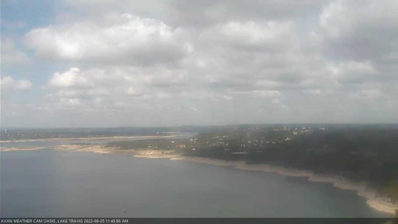 Lake Travis webcam, August 25, 2022 11:45 AM CT