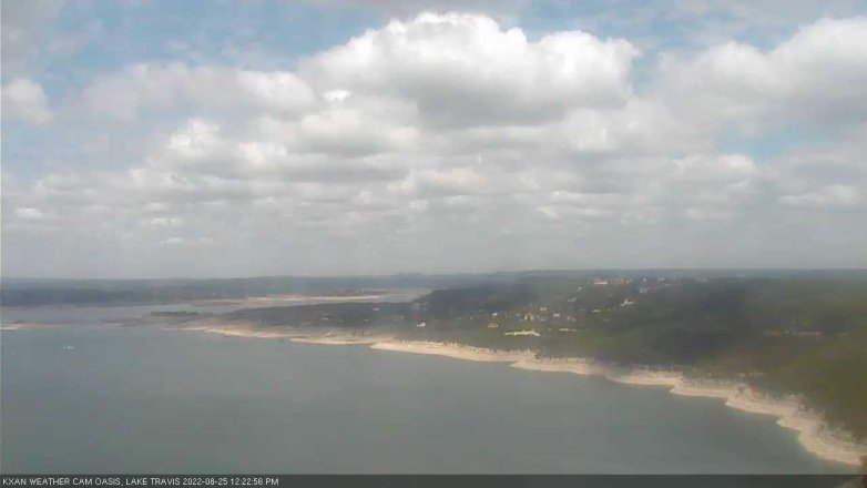 Lake Travis webcam, August 25, 2022 12:25 PM CT