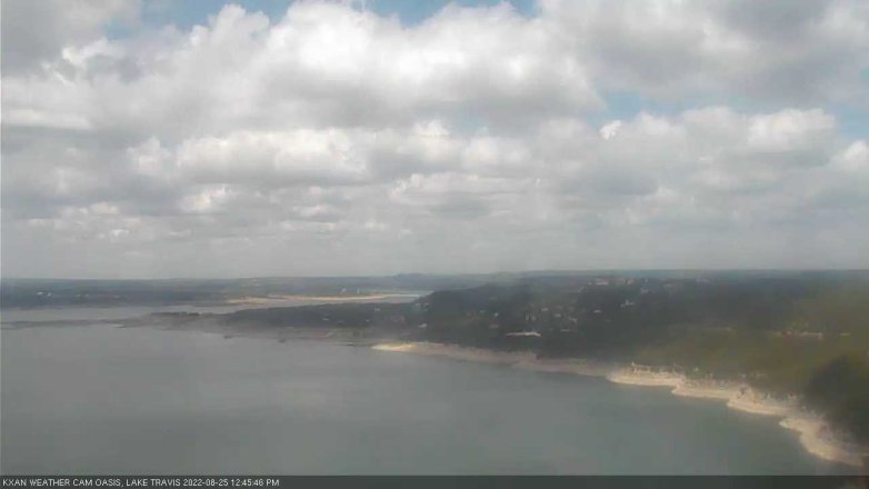 Lake Travis webcam, August 25, 2022 12:45 PM CT