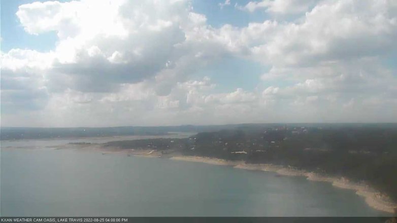 Lake Travis webcam, August 25, 2022 4:00 PM CT