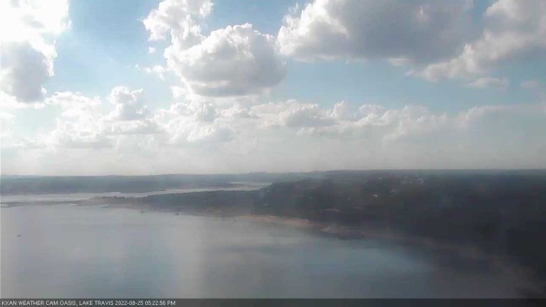 Lake Travis webcam, August 25, 2022 5:25 PM CT