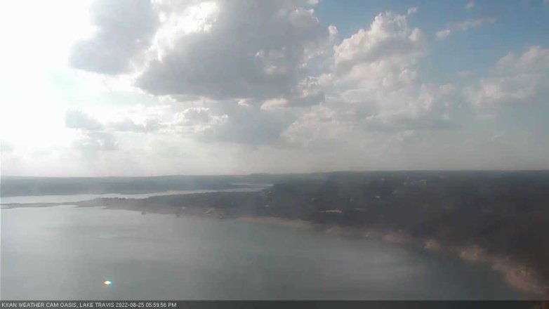 Lake Travis webcam, August 25, 2022 6:00 PM CT
