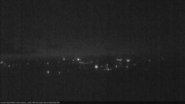 Lake Travis webcam, August 25, 2022 9:00 PM CT
